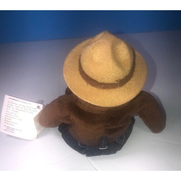 Smokey the Bear -Fire Prevention Mascot-Small Collectible 6”Dashboard  New wtags - Picture 3 of 7